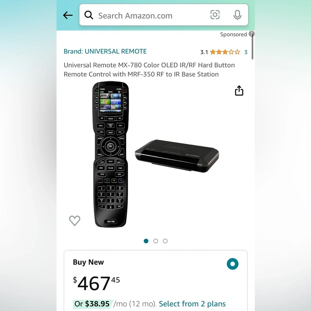 Universal Remote New in Box never used, make an offer